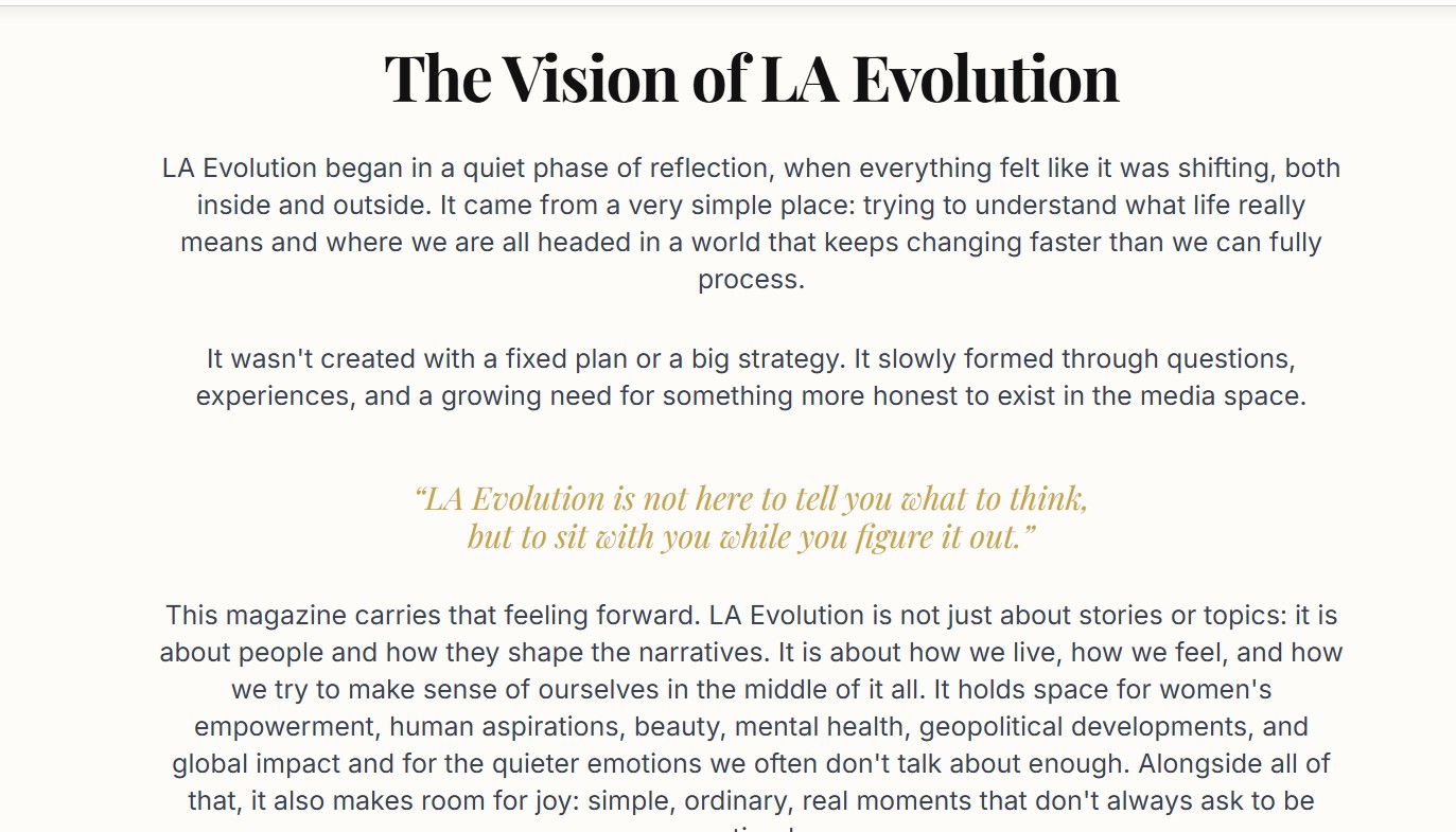 Editorial Vision